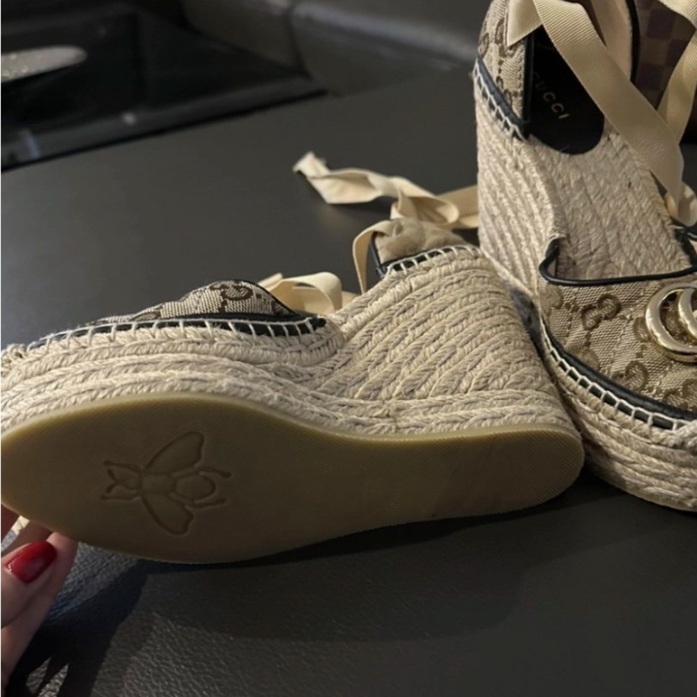 Gucci Cream Espadrilles